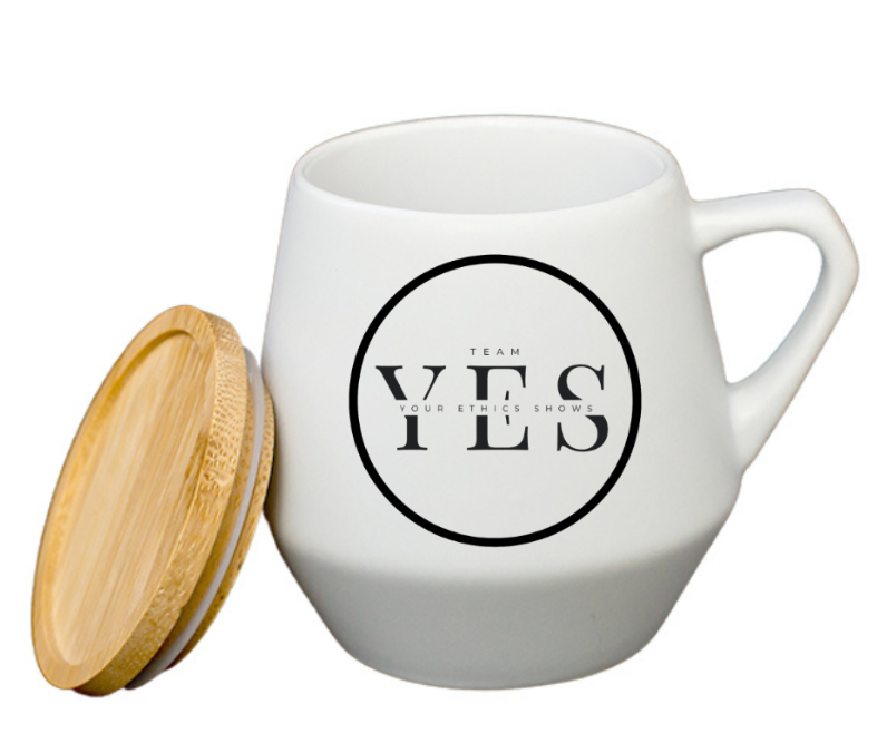 YES Community Sevilla Ceramic Mug with Bamboo Lid - 300mL