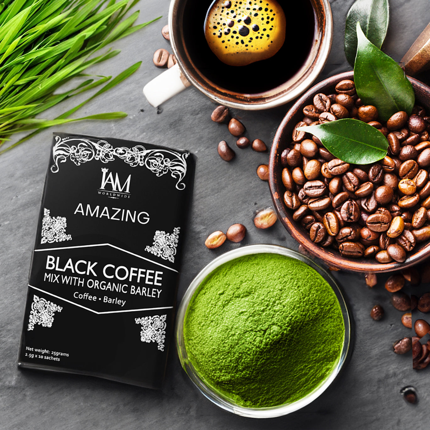 IAM Amazing Black Coffee with Barley