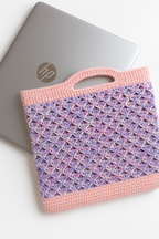 Pixie Peaks Case Crochet Laptop Sleeve - Made with love by Mai Stitches