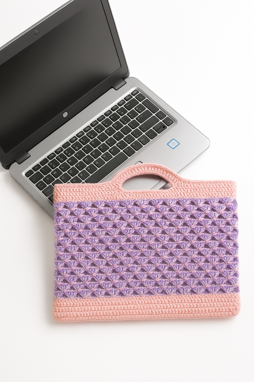 Pixie Peaks Case Crochet Laptop Sleeve - Made with love by Mai Stitches